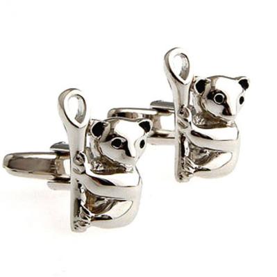 Silver Australian Koala Bear Cufflinks.jpg